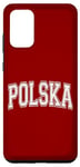 Coque pour Galaxy S20+ Polska Pologne Varsity Style maillot de sport