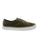 Vans Green Suede Leather Checkerboard Mens Lace Up Trainers XB3HYN - Size UK 3.5