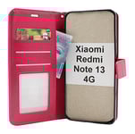 Crazy Horse Wallet Xiaomi Redmi Note 13 4G (Hotpink)