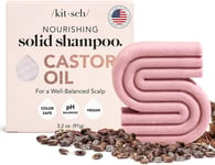 Kitsch Hair Growth Castor Oil Nourishing Shampoo Bar | Bottle-Free Eco-Friendly 