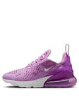 Nike Junior Air Max 270 Trainers - Pink, Pink, Size 5 Older