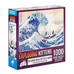 Exploding Kittens Jigsaw Puzzles for Adults -The Great Wave Off Catagawa - 1000 Piece Jigsaw Puzzles For Family Fun & Game Night