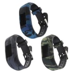 3pcs Silicone Replacement Wristband Strap Watch Band for Garmin Vivofit jr/jr2