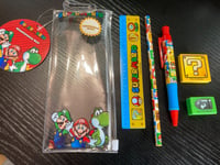 Super Mario Bros Stationery Set 5 Pcs School Game Birthday Xmas Stocking Gift