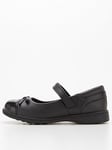 Everyday Older Kids Mary Jane Leather School Shoe - Black Standard Fit, Black, Size 1 Older