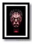 K.Olin Tribu - Affiche DEAD & RED par Rubiant, Papier, Blanc, 30 x 40 x 0.1 cm