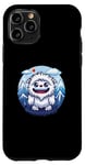 Coque pour iPhone 11 Pro Yeti de l'Himalaya dans le style kawaii