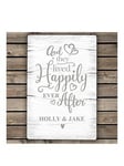 The Personalised Memento Company Personalised Happily Ever After Metal Sign