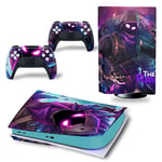 Autocollant Stickers de Protection pour Console Sony PS5 Edition Standard - - Fortnite (TN-PS5Disk-4303)