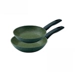 Prestige Eco Frying Pan Set Plant Based Non Stick Induction Cookware - 20/24 cm