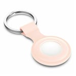 iPro Accessories Keychain Case For AirTag Holder Keyring Case Cover Protective Skin Cover With Keychain Compatible for AirTag 2021 (Baby Pink)