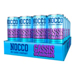 NOCCO BCAA flak - 24 x 330 ml Cassis Funktionsdryck, Energidryck, Grenade aminosyror