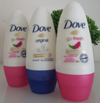 Dove Anti-Perspirant Roll-On 2x50ml Go Fresh & 1x50ml Orginal Moisturising Cream