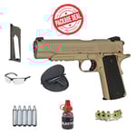 Luftvapen Paket Deal Pistol - Swiss Arms 1911 Tan