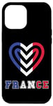 Coque pour iPhone 12 Pro Max France Coeur Fière France Drapeau Français Love Pride Roots