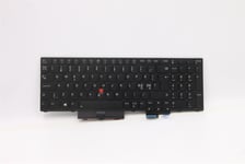 Lenovo ThinkPad T15g 2 P15 2 Keyboard Nordic Black Backlit 5N21B44362