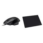 Logitech G502 X Wired Gaming Mouse - LIGHTFORCE hybrid optical-mechanical primary switches + Logitech G240 Cloth Gaming Mouse Pad, Optimised for Gaming Sensors