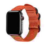 SKALO Nato-armband Nylon Apple Watch Series 7-9 45mm - Orange
