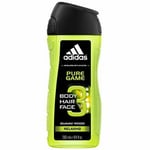 Adidas Pure Game Relaxing Body, Hair, Face Shower Gel 250 ml.