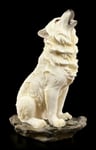 Howling Wolf Figurine White - Der Rufe IN The Storm - Western Decor