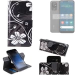 For Doro 8100 Flip Wallet PU Leather Case Cover Stand Card Holder Pattern