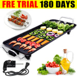 Electric Teppanyaki Table Grill Griddle BBQ Hot Plate Non-stick Pan Barbecue 