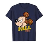 Disney Mickey Mouse Fall Vibes Autumn Leaves T-Shirt