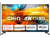 U55QG7L (139 cm (55 Zoll), schwarz, Ultra HD/4K, Triple Tuner, SmartTV, Chromecast inbyggd)