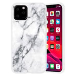 Yoedge White Silicone Case for Samsung Galaxy A21 (4G) 6.5inch Shockproof Case Soft TPU Creative Stylish Protective Cover for Samsung A21 Drop Protection Non-slip Bumper Cases,White marble