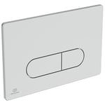 Ideal Standard R0115JG OLEAS™ M1 Plaque de Commande WC Mécanique Double Flux pour WC Suspendu Déclenchement Chasse d'Eau Chrome Mat