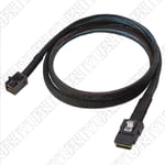 36Pin Mini SAS HD Adapter Cable SFF-8643 to SFF-8087 Server Motherboard 1M 12Gb