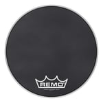 Remo PM-1816-MP- Powermax Black Suede " Crimplock Bass Drumhead, 16"