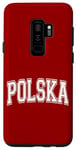 Coque pour Galaxy S9+ Polska Pologne Varsity Style maillot de sport