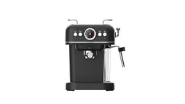 KAFF CFEBF Free Standing Coffee Black Retro Finish Espresso Coffee Machine with Steamer for frothing Push Controls