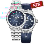 Maurice Lacroix Aikon 39mm + Blå Läderarmband AI6007-SS002-430-2
