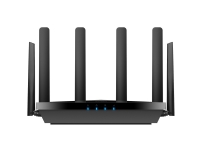 Cudy P5, Wi-Fi 6 (802.11ax), Dobbelbånd (2.4 GHz / 5 GHz), Ethernet/bredbåndsforbindelse, 5G, Sort, Frittstående router