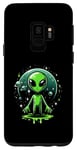 Galaxy S9 Green Alien For Kids Boys Men Women Case