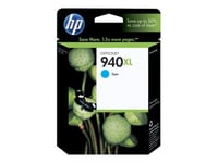 HP 940XL (C4907AE) - cartouche d'impression cyan - pour Officejet Pro 8000, 8500, 8500 A909a, 8500A, 8500A A910a