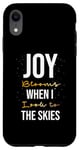 Coque pour iPhone XR La joie fleurit quand je regarde vers le ciel Merveilles