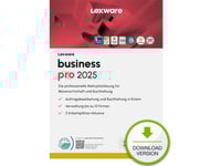 Lexware Business Pro 2025 Download Jahresversion (365-Tage), Bokföring, Esd (Electronic Software Download), Tyska, 1 År, Windows 11 Enterprise X64, Windows 10, Windows 11 Home, Windows 10 Education, Windows 11 Pro,...