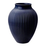 Knabstrup Keramik - Ripple vase 20 cm dark blue
