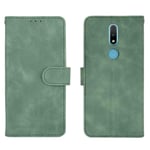 GOGME Leather Case for Nokia 2.4 Case, Retro Style PU/TPU Wallet Folio Case, Collection Premium Folio Cover with [Card Slots] and [Kickstand] for Nokia 2.4. Green