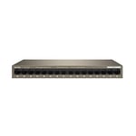 Tenda 16 Port Gigabit Switch, Ethernet Switch Network Switch Ethernet Splitter (VLAN, Desktop or Wall-Mounting, Fanless, Plug & Play, Steel Case) (TEG1016M)