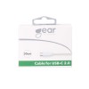 GEAR Gear Ladekabel USB-C 2.0 0.3m Hvit Rund Kabel 665073