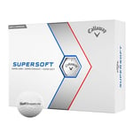 Callaway Supersoft Golfball M/Logo Hvit