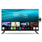 Cello C3224WSF 32" Smart/DVD TV sans Cadre Lecteur DVD intégré Triple Tuner Bluetooth système d'exploitation Ultra Rapide WebOS by LG Disney+ Netflix Prime Fabriqué en Europe [2024]