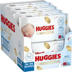 Huggies Pure Extra Care, Baby Wipes - 8 Packs 448 Wipes Total - Fragrance Free -