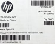 HP EliteBook 840 848 G3 Notebook 826804-001 i3-6100U dual-core Motherboard NEW