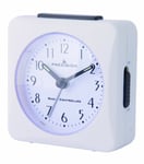 PRECISION PREC0050 Radio Controlled Alarm Clock, White
