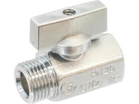 Csslr Plus Rødgods Mini Kugleventil Type 581 - 1/2" Muffe/Nippel - Teflon Belagt